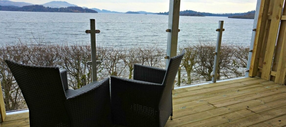 Annie Bean blog photo of Lodge on Loch Lomond